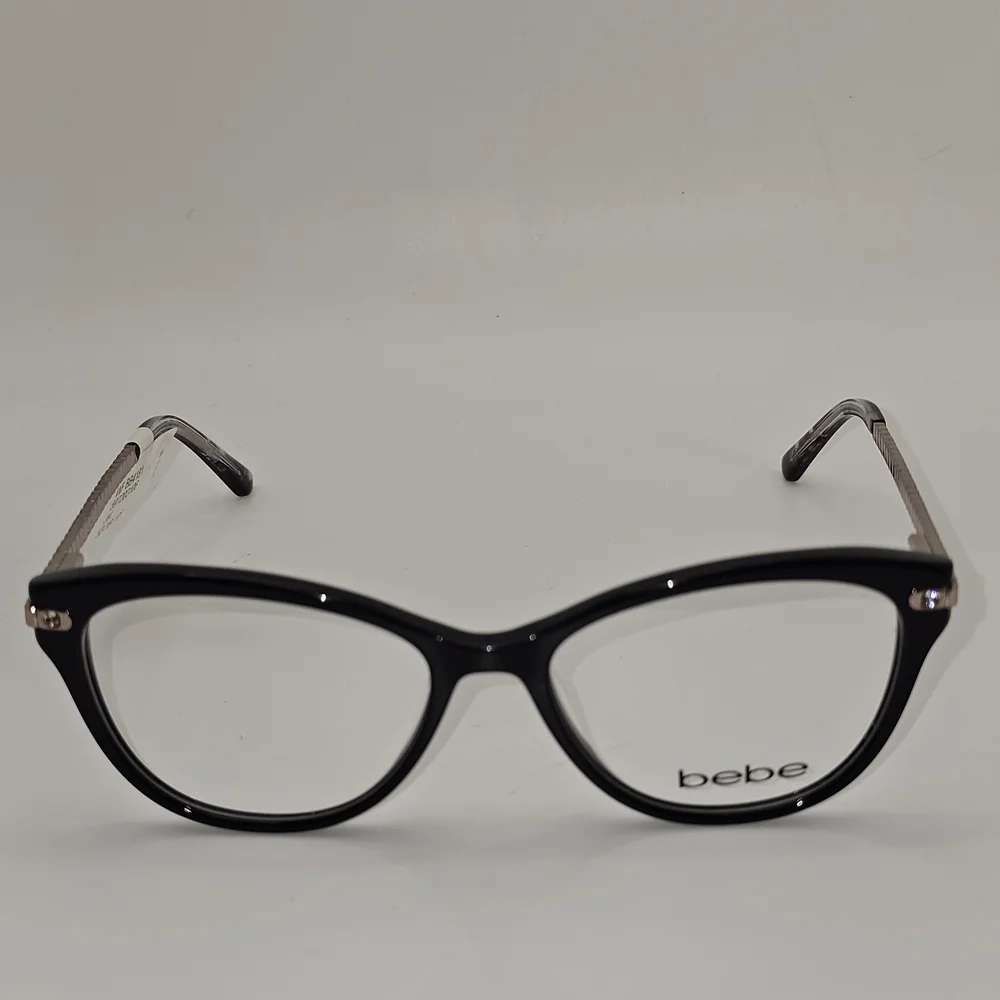 Bebe Eyeglasses‎ Frames BB4181 52-16-135 Jet Black / Gold / Jeweled
